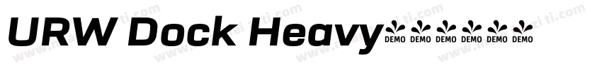 URW Dock Heavy字体转换